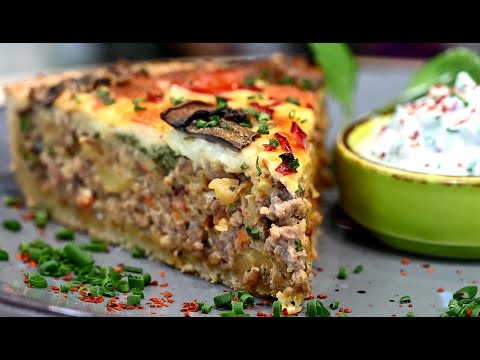 Видео: 🍰 ПИРОГ с мясом ПРАЗДНИЧНЫЙ🎉. Такой КИШ ты точно не готовишь! Рецепты от Шеф-повара Андрея Балан