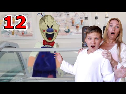 Видео: Мороженщик ПРЕСЛЕДУЕТ! Убежать не удастся! 12 серия Ice Scream in real life
