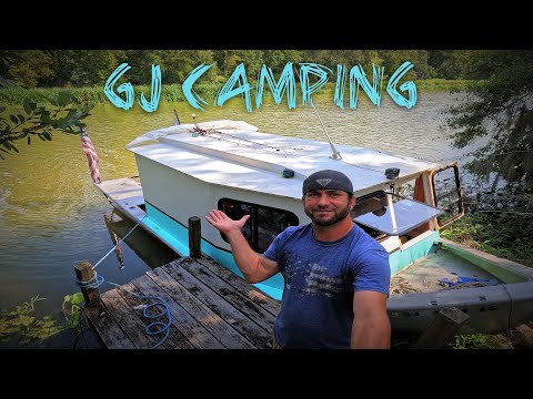 Видео: Ночь на берегу залива Луизианы на моём крошечном плавучем доме. Приготовление еды, кемпинг и рыба...