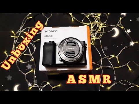 Видео: АСМР для сна, РАСПАКОВКА фотоаппарата Sony 6100📷  близкий шёпот / unboxing camera, close whisper 📷