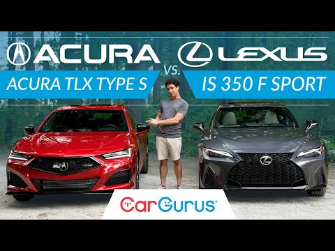 Видео: Соревнование спортивных седанов | Acura TLX Type S 2021 года против Lexus IS 350 F SPORT 2021 года