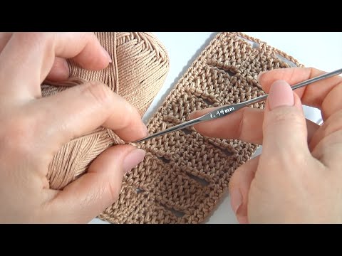 Видео: Интересно! УНИКАЛЬНЫЕ столбики КРЮЧКОМ/CУПЕР УЗОР КРЮЧКОМ авторский/УЗОР КРЮЧКОМ для любого изделия