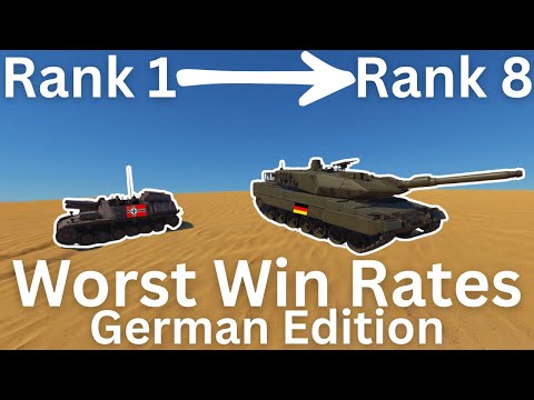 Видео: Использование танков с самым низким процентом побед в Германии | Худшие проценты побед