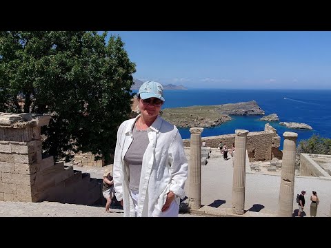 Видео: Греция. Родос. Город Линдос и древний акрополь.