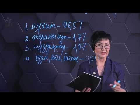 Видео: Гидросфера және оның құрамдас бөліктері. 7 сынып.