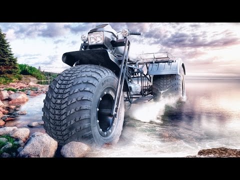 Видео: Полноприводный трицикл Васюган 3х3 с шинами Шаина-2 Первый выезд