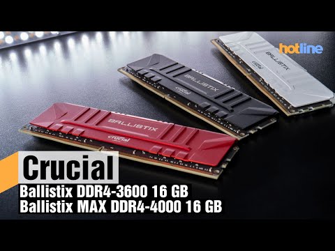 Видео: Crucial Ballistix DDR4-3600 16 ГБ и Ballistix MAX DDR4-4000 16 ГБ — обзор комплектов памяти