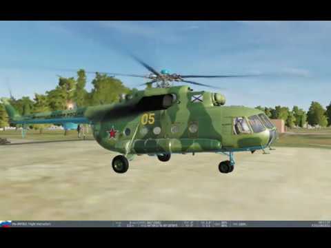 Видео: Пилотирование DCS Ми 8 МТВ2 (Взлёт - Полёт по кругу - Посадка)