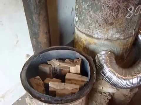 Видео: ракетная печь длительного горения