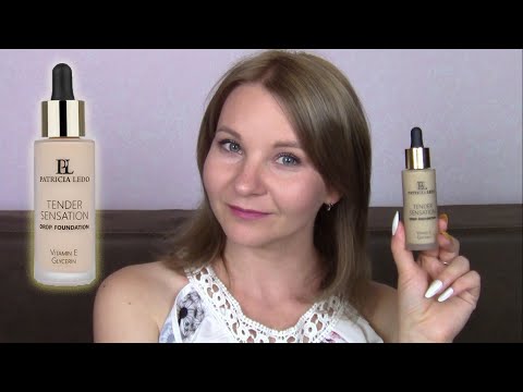 Видео: Тестую//Patricia Ledo Tender Sensation Drop Foundation з вітаміном E та гліцерином,тон 002//Огляд!!!