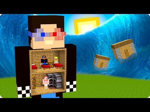 Видео: 🌊ДОМ ВНУТРИ ШЕДИ ПРОТИВ ЦУНАМИ В МАЙНКРАФТ! ШЕДИ ЛЕСКА И НУБИК MINECRAFT