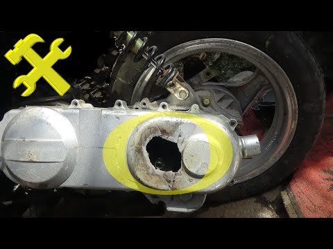 Видео: ч1 🛵Скутер #Крышка вариатора -восстановление.