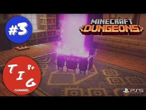 Видео: Minecraft Dungeons (Майнкрафт Подземелья) прохождение игры на Playstation 5. Часть 3. В формате 4K