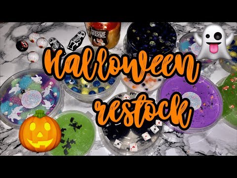 Видео: Самый страшный ресток, ещё больше необычных слаймов 🧟‍♂️ Halloween restock