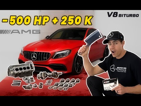 Видео: От избитого до огнедышащего! C63S AMG Полная сборка двигателя