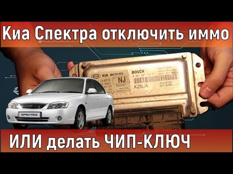 Видео: Киа Спектра иммобилайзер и чип ключ