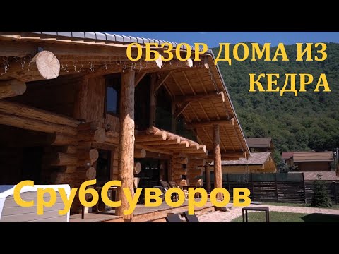 Видео: Обзор дома из крупного бревна кедра в диком стиле