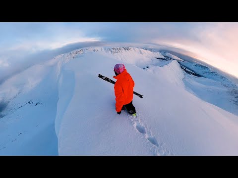 Видео: Хибины, открытие фрирайд сезона в конце октября | Поачвумчорр