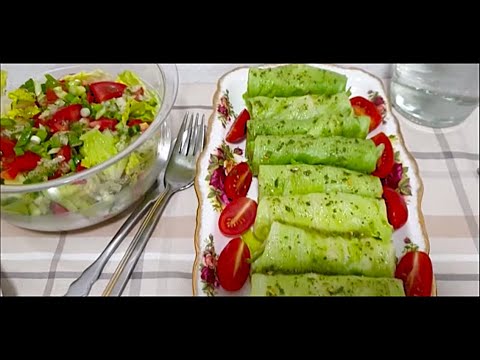 Видео: Трубочки из салата Айсберг с начинкой!Картошка с мясом!