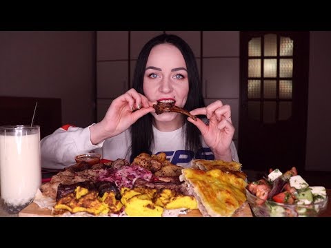 Видео: MUKBANG | Ребрышки, шашлык, кебаб, вкуснейшее мясо | Ribs, barbecue, kebab не ASMR