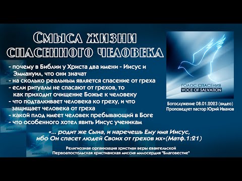 Видео: Смысл жизни спасенного человека 08 01 23