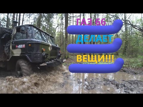 Видео: Газ 66 на бездорожье делает вещи!!!