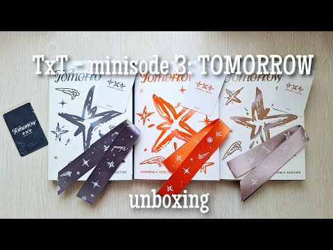 Видео: 🩷Распаковка альбома TxT - minisode 3: TOMORROW💮 | Unboxing kpop album