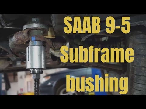 Видео: Как заменить втулку подрамника с прессовой посадкой SAAB 9-5 1999-2009