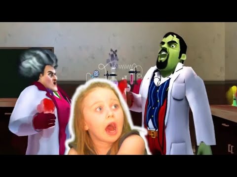 Видео: Сосед и Мисс Ти превратились в крыс! В новом уровне Scary Stranger 3D: I Spell a Rat. Прохождение.