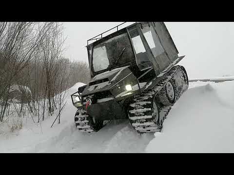 Видео: Новый Хома Трофи М по снегу+Обзор