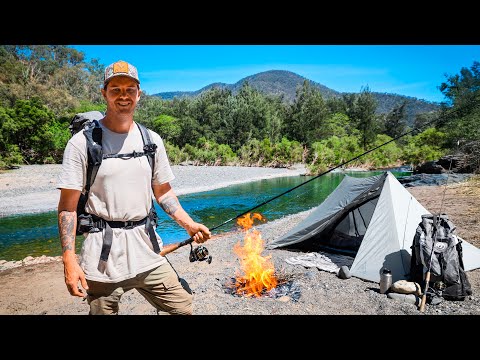 Видео: 3 дня одиночного кемпинга и рыбалки в горах Австралии