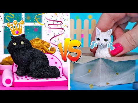 Видео: 🌟 Богатая VS Бедная КОШКА! 💖 Аксессуары для МИНИ КОШЕК 😍 FIMO Мастер класс Анна Оськина