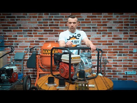 Видео: Запуск мотопомпы на примере HAMER WP 1403D. Обслуживание и эксплуатация