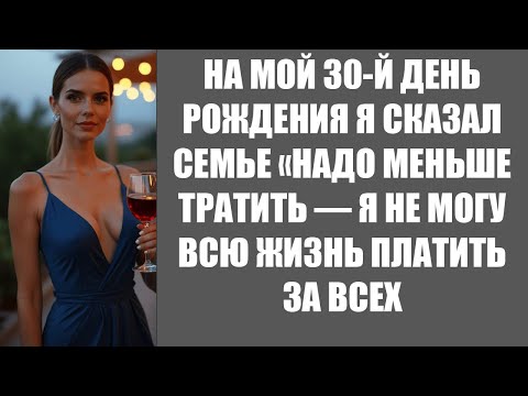 Видео: НА МОЙ 30 Й ДЕНЬ РОЖДЕНИЯ Я СКАЗАЛ СЕМЬЕ «НАДО МЕНЬШЕ ТРАТИТЬ — Я НЕ МОГУ ВСЮ ЖИЗНЬ ПЛАТИТЬ ЗА ВСЕ