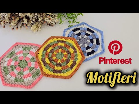 Видео: Я увидела это на Pinterest и сразу же связала | как связать мозаичный шестиугольник крючком