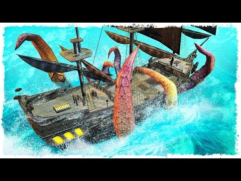 Видео: БИТВА С ОГРОМНЫМ КРАКЕНОМ В SEA OF THIEVES!!!