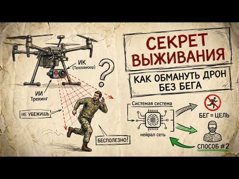 Видео: ПОЧЕМУ НЕЛЬЗЯ БЕЖАТЬ ОТ ДРОНОВ? СЕКРЕТ ВОЕННЫХ, КОТОРЫЙ СПАСЕТ ВАМ ЖИЗНЬ!