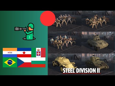 Видео: Разведка Союзников (Южной Африки, Югославии, Бразилии, Болгарии, Чехословакии...) - Steel Division 2