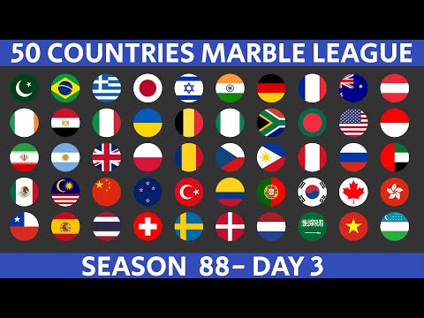 Видео: 50 стран, Лига гонок по мраморным граням, Сезон 88, День 3/10, Гонка по мраморным граням в Альгоду