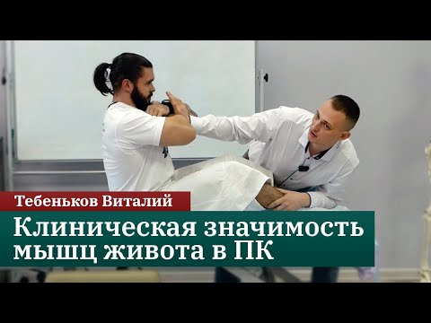 Видео: Клиническая значимость мышц живота в практике прикладного кинезиолога. Тебеньков Виталий