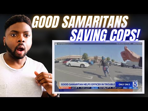Видео: Британцы отреагировали на то, как добрые самаритяне спасают полицейских!