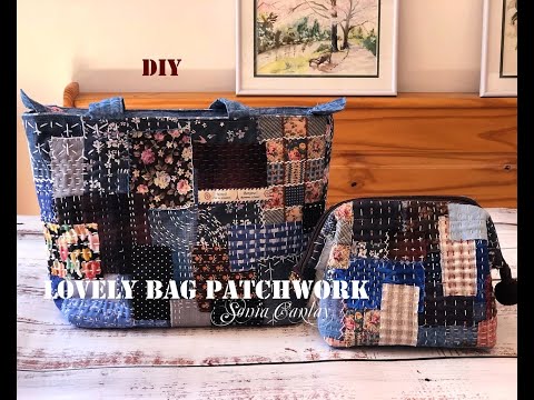 Видео: #DIY# LOVELY PATCHWORK ZIP BAG  Шьем сумку в стиле боро с застежкой