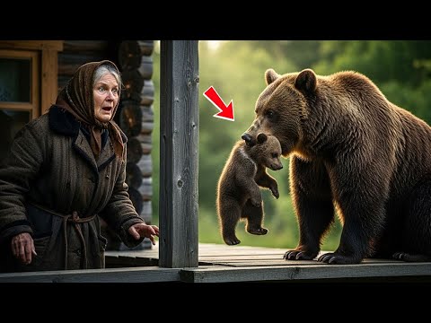 Видео: Медведица принесла детёныша к старой женщине — и Бог ответил чудом
