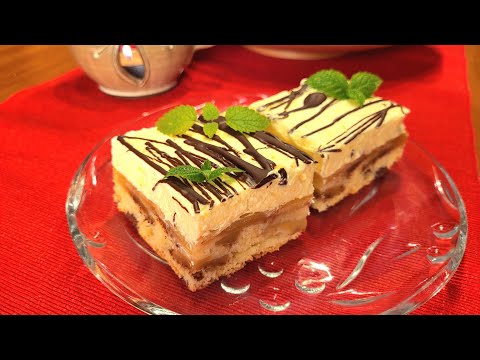 Видео: Перевернутый яблочный пирог со сливками 🍎🍏🍎 / @JanaCJany