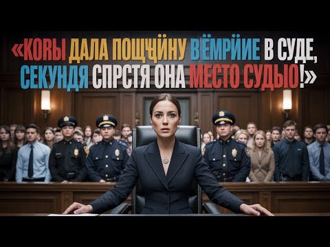 Видео: Копы дали пощечину женщине в суде. Секунду спустя она села на место судьи!