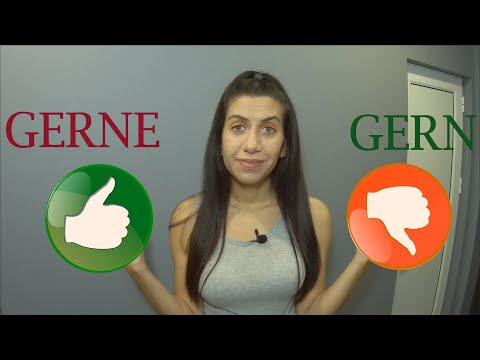 Видео: Немски в 3 минути! GERN vs. GERNE - кой крив, кой прав?
