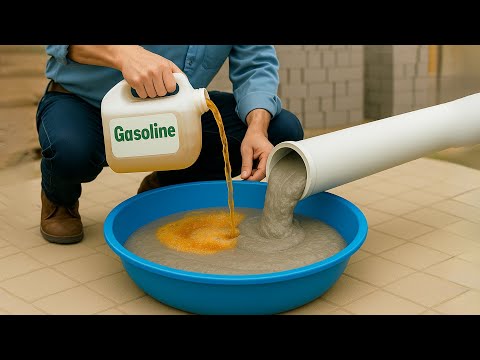 Видео: Смешайте ЦЕМЕНТ с БЕНЗИНОМ и увидите, что произойдёт то, чего большинство людей даже не представляют