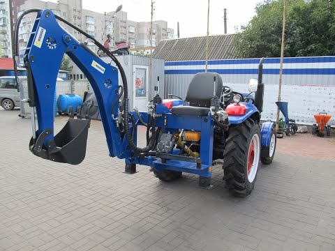 Видео: Навісний екскаватор ет-1 для мінітрактора