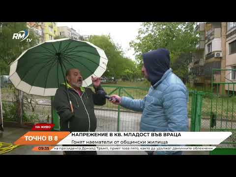 Видео: RM TV: Напрежение в кв. Младост във Враца. Гонят наематели от общински жилища