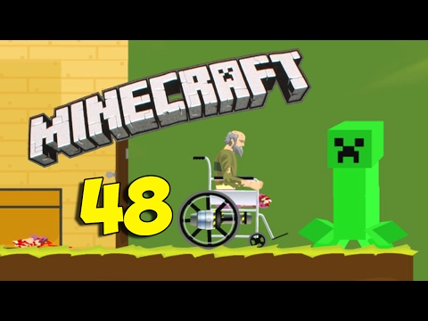 Видео: Дедушка в Гостях у Крипера?? - Happy Wheels 48 (Карты Minecraft)